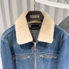 TOM FORD (A+/50) / デニムシアリングブルーデニムブルゾンボンバージャケット 153584026 [P]