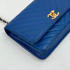CHANEL Chevron Trend CC Lammleder WOC Ketten Crossbody Tasche 121481872 [P]