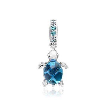PANDORA Murano-Glas Meeresschildkröte Anhänger Silber charm 798939C01 40034419