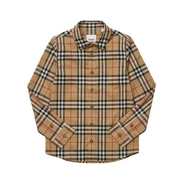 BURBERRY Vintage Check Stretch Kinderhemd 55119053