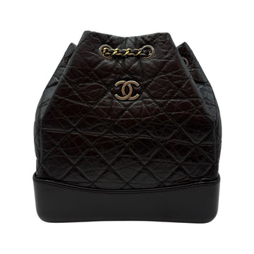 CHANEL Vintage Calfskin Gabriel Small Backpack Black A94485 153604737