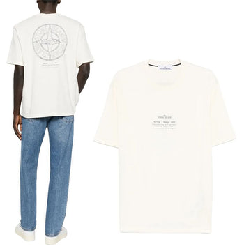 STONE ISLAND ロゴ コットン 半袖Tシャツ 153617128