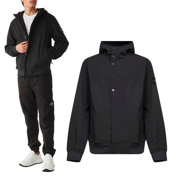 STONE ISLAND Kapuze Sweatjacke / Schwarz (L1S154100118S0A22 V0029) 153619772