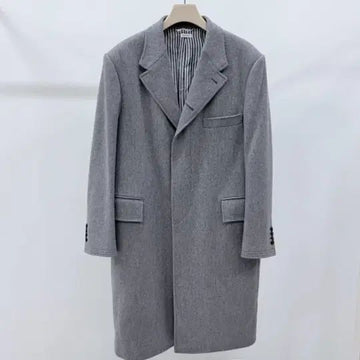 THOM BROWNE クラシック チェスターコート グレー 153630518