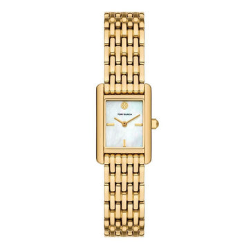Tory Burch TBW1082 (The Eleanor) Small Mother-of-Pearl Square Women's Metal Watch 144765424