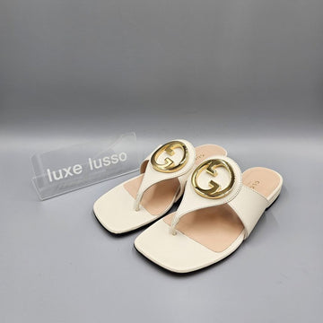 GUCCI 女性用ブロンディレザーサンダル 739048 C9D00 9022 147844208