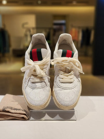 GUCCI ホワイトキャンバス スニーカー 36.5 153674387