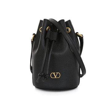 VALENTINO Vロゴレザー ブラック バケットバッグ 25FW 7W2P0AJ2 SNP 0NO 140239002