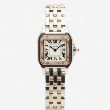 CARTIER Panda Klein W3PN0006 Roségold Kombi Damenuhr mit Diamanten Vollausstattung W3PN0014 2021 Garantie 153689707