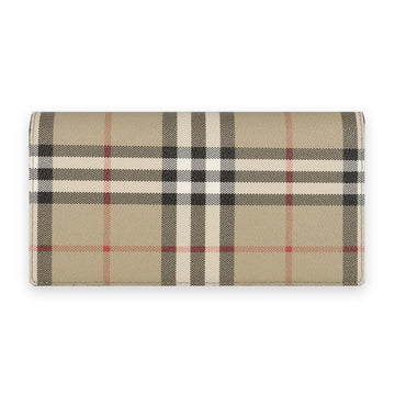 Burberry Men's Checked Bifold Long Wallet (Beige) 8084168 77983896