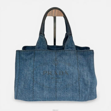 PRADA デニム カナパ トートバッグ B1877B 153692783