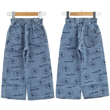 Bobo Choses Pickle The Dog All Over Light Denim Pants 153692825