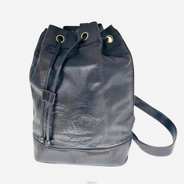 CHANEL ラムスキン ヴィンテージ CC バケツ バッグ バックパック スリングバッグ 153692992