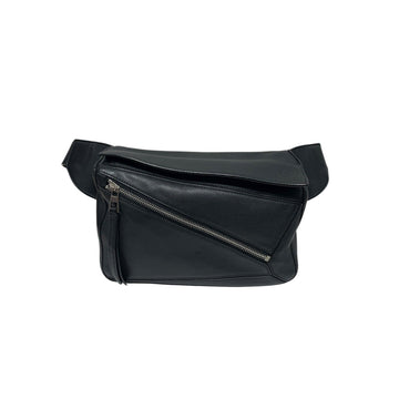 LOEWE ブラック パズル スモール ウェストバッグ ショルダーバッグ 兼 クロスバッグ H00261 153693805