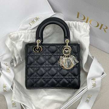 DIOR レディバッグ スモール ブラック ゴールド M0538 153693840