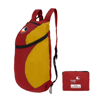 TICKET TO THE MOON Mini-Rucksack 15L Burgunder Dunkelgelb 150776144