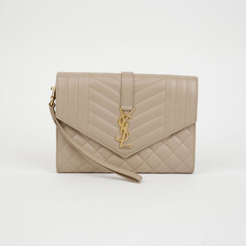 Saint Laurent Mix Matelassé Envelope Pouch 651030 153370263