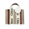 CHLOE 26SS Leinen Woody Tote Bag Small 153695403 [P]