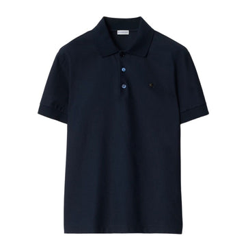 BURBERRY スリムフィットメタルEKDチェックコットンポロシャツネイビー8116182A1222 153696011