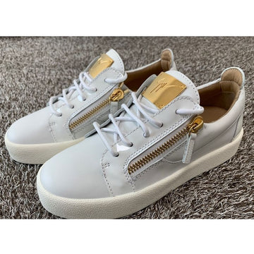 GIUSEPPE ZANOTTI メイランドン ゴールドトーン ホワイト レディーススニーカー 36 153696205