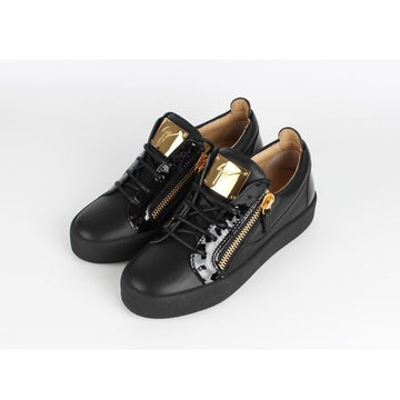 GIUSEPPE ZANOTTI メイ伦ドン ゴールドスニーカー ブラック 35.5 153696369