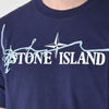 STONE ISLAND コットン ロゴプリント 半袖 Tシャツ ブルー 76152NS80 V0027 153696503 [P]