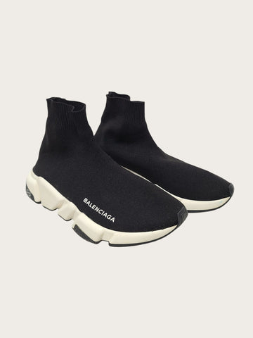 Balenciaga Black White Oreo Speedrunner Sneakers 153696512