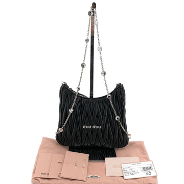 MIU MIU クリスタルチェーンバッグ クロスバッグ 5bh189 153696669