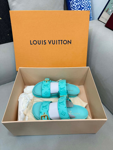Louis Vuitton Spring Dia Flat Mules Sandals 37 Size 153696687