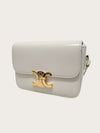 CELINE Chalk Shiny Kalbsleder Mini Triomphe Tasche 153696712 [P]