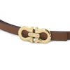 SALVATORE FERRAGAMO [Einzelstück/Limitierte Auflage] 26FW Gan Cini Damen Wende Gürtel 230330 0776828 153697096 [P]