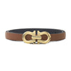 SALVATORE FERRAGAMO [Einzelstück/Limitierte Auflage] 26FW Gan Cini Damen Wende Gürtel 230330 0776828 153697096 [P]