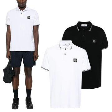 STONE ISLAND チェストロゴトリミングポロT L1S152200010S0018 153708402