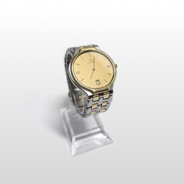 OMEGA デビル デイト 18K コンビ クォーツ ウォッチ 4230.13.00 153720097