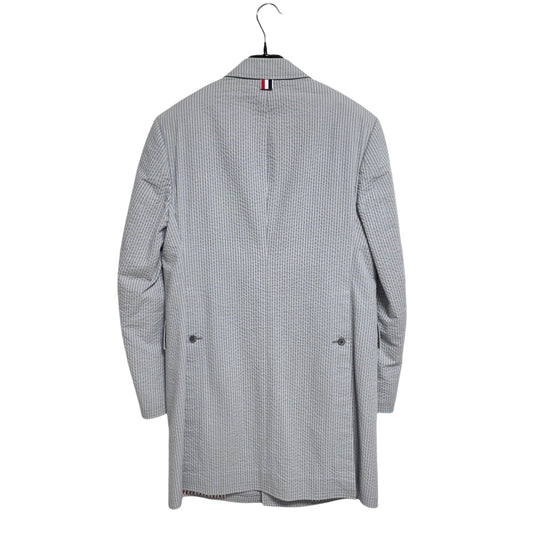 THOM BROWNE シアサッカーオーバーコート 110759285
