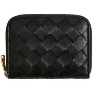 BOTTEGA VENETA Intrecciato Kartenhalter mit Reißverschluss Schwarz 131492926