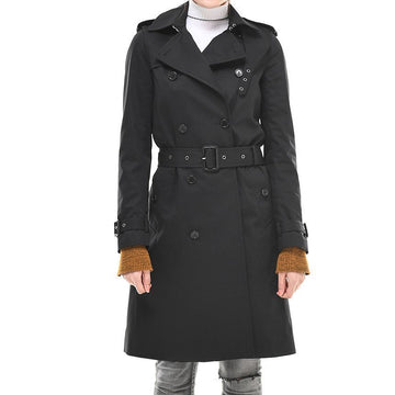 Saint Laurent Belted Trench Coat with Shoulder Epaulets Black 507530 Y039W 1000 146649550