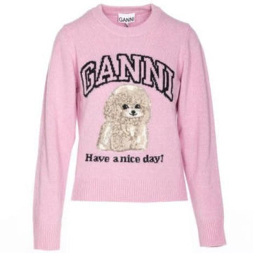 Ganni 25FW Pink Poodle Jumper 147808167
