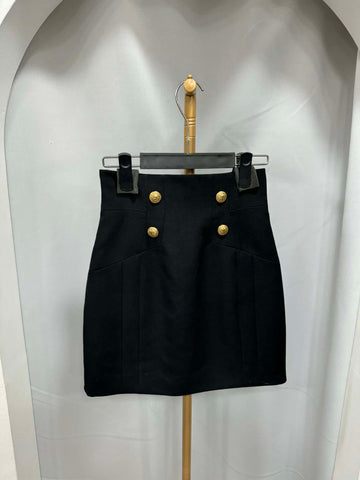Balmain Button Detail Skirt Size 36 153746516