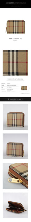 BURBERRY スモールチェックジッパー財布 8109810 145519565 [P]