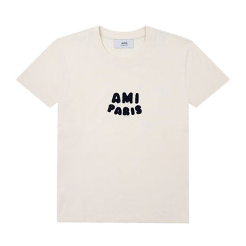 AMI Short Sleeve T-Shirt with Paris Patch 135130842