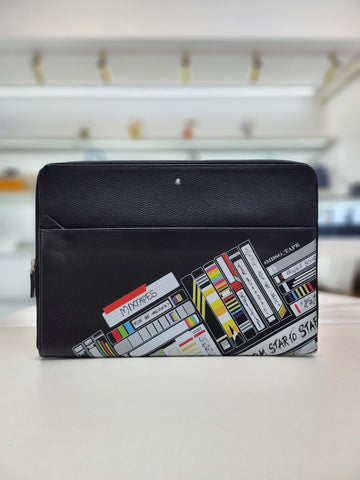 MONTBLANC ミックステープフォトポートフォリオクラッチバッグ 123731 153748204