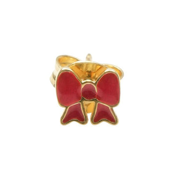 WILHELMINA GARCIA Mini-Roter-Schleifen-Stud-Ohrringe SS2024-RED 152739585