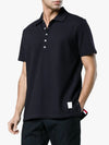 Thom Browne Polo T-Shirt with Three Stripes Navy MJP042A 153748354 [P]