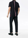 Thom Browne Polo T-Shirt with Three Stripes Navy MJP042A 153748354 [P]