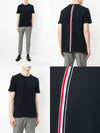 THOM BROWNE バック3線半袖Tシャツ MJS056A 153748512 [P]