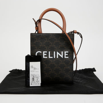 CELINE バーティカルカバスミニトートショルダーバッグ 194372BZK 153370480