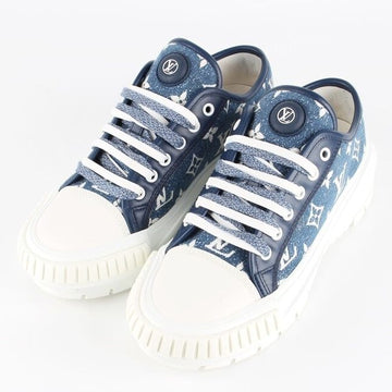 Louis Vuitton Squad Denim Sneakers 37.5 153751099