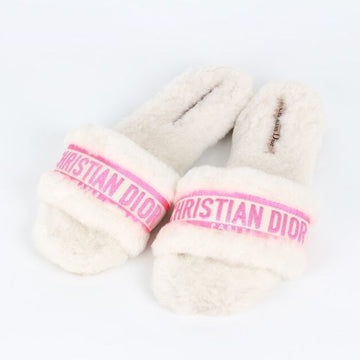Dior Logo Shearling Slippers 36 153751135