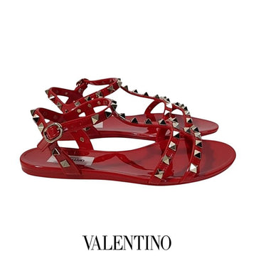 VALENTINO レディース ロックスタッド サンダル レッド SW2S0H38 PVS JU5 153754994